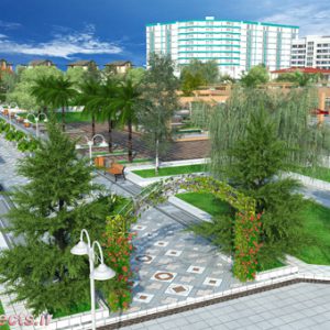 طراحی پارک شهری (لنداسکیپ)- طرح شماره2