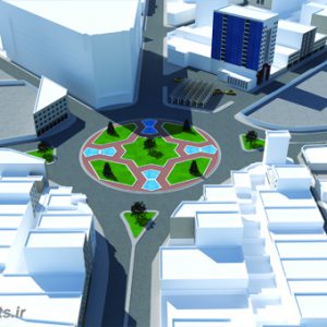 مدل سه بعدی میدان ونک- تهران