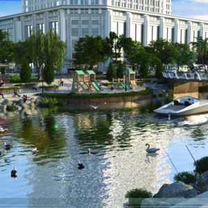 طراحی حاشیه رودخانه های شهری- طرح شماره5